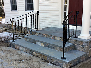 Curved railings in a set of two